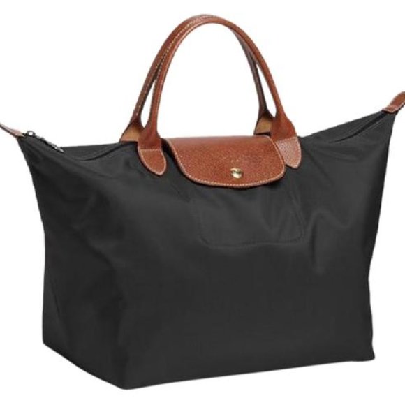 Longchamp Handbags - Longchamp - Le Pliage Short Handle Medium Black